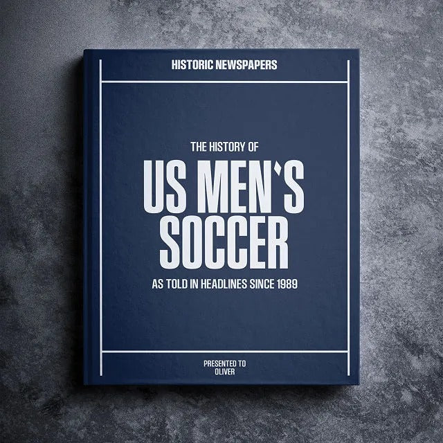 Personalized US Men's Soccer History Book