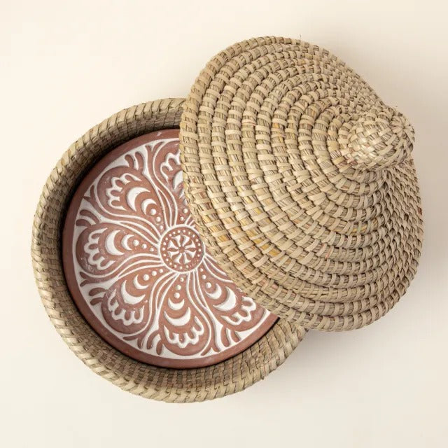 Traditional Bread Warming Set with Lid
