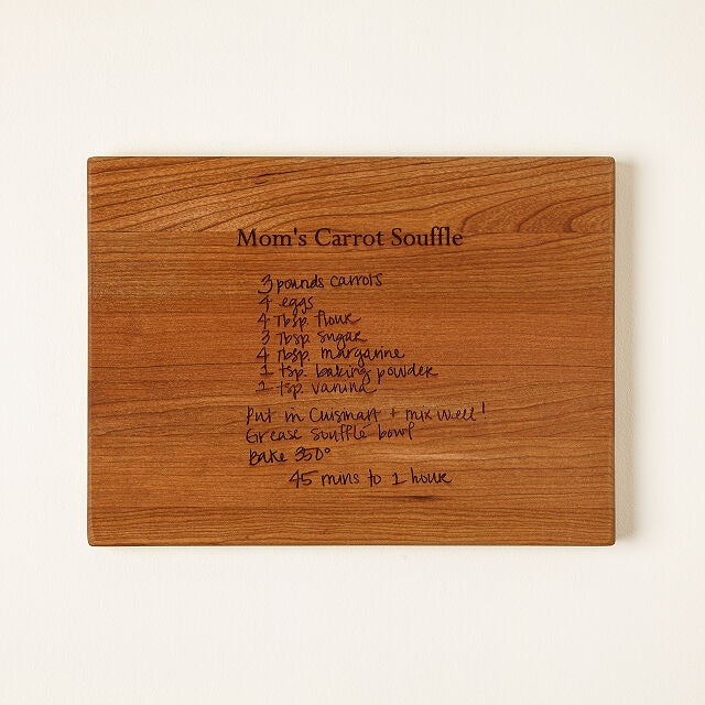 Personalized Family Recipe Board