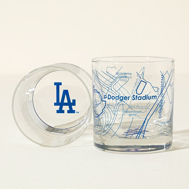 MLB Ballpark Map Glasses - Set of 2