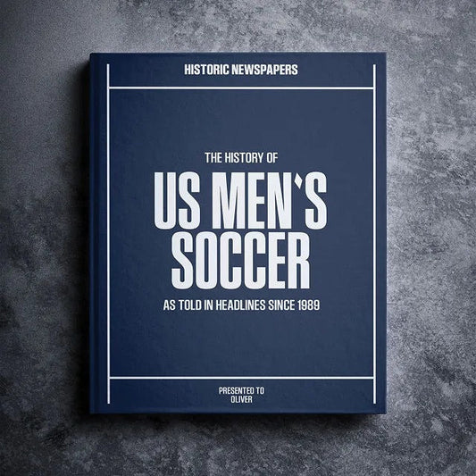 Personalized US Men's Soccer History Book
