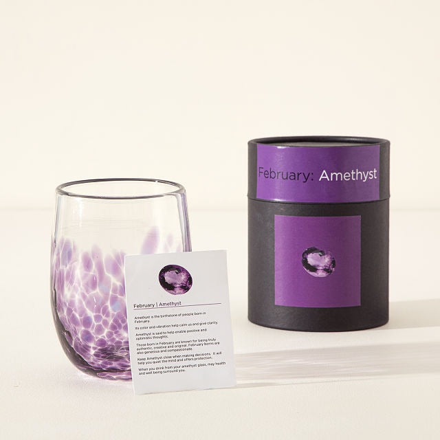 Handmade Birthstone Wine Glass