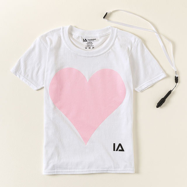 Love Heart Light Up Drawing Tees