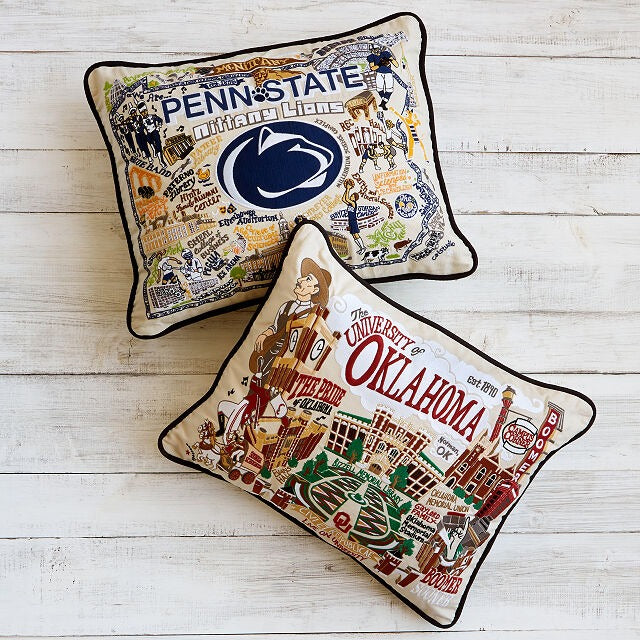 Embroidered College Pillows