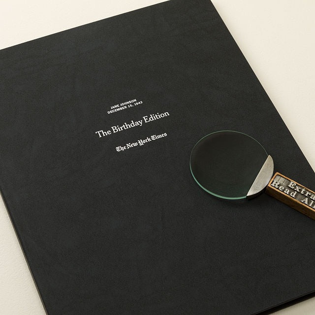 New York Times Premium Custom Birthday Book