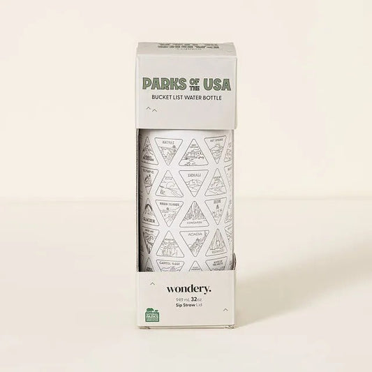 National Parks Bucket List Water Bottle