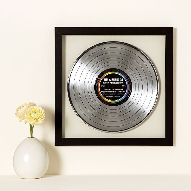 Personalized Platinum & Gold LP Record