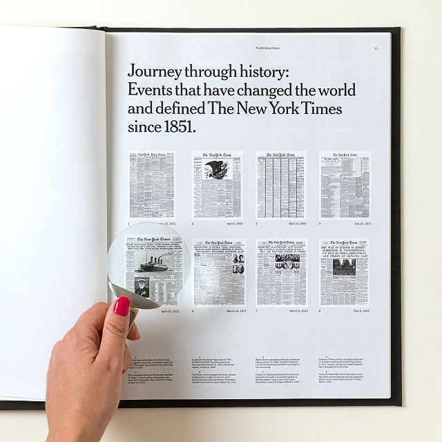 New York Times Premium Custom Birthday Book