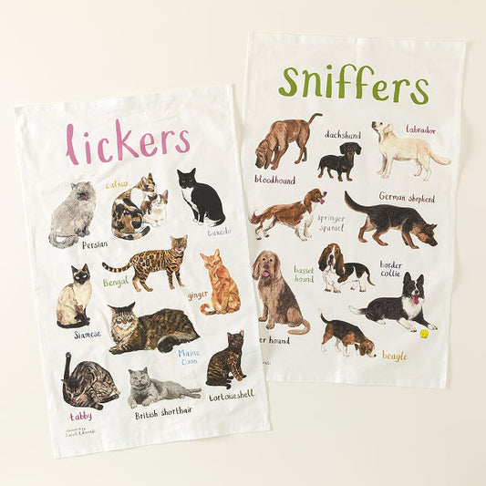 Rude Pets Tea Towel