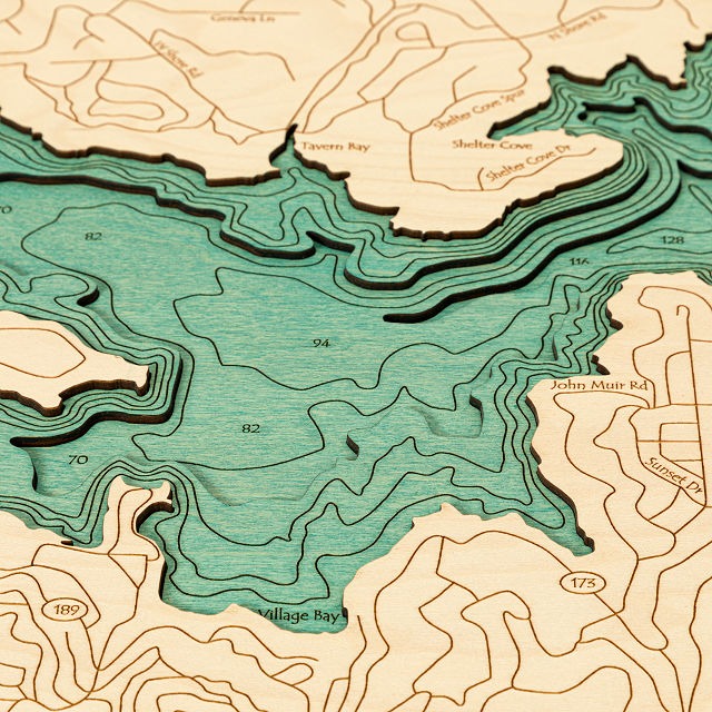 Lake Topography Art