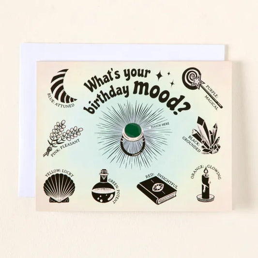 Color Changing Mood Ring Birthday Card