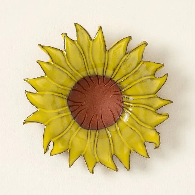 Yellow Sunflower Butterfly Feeder