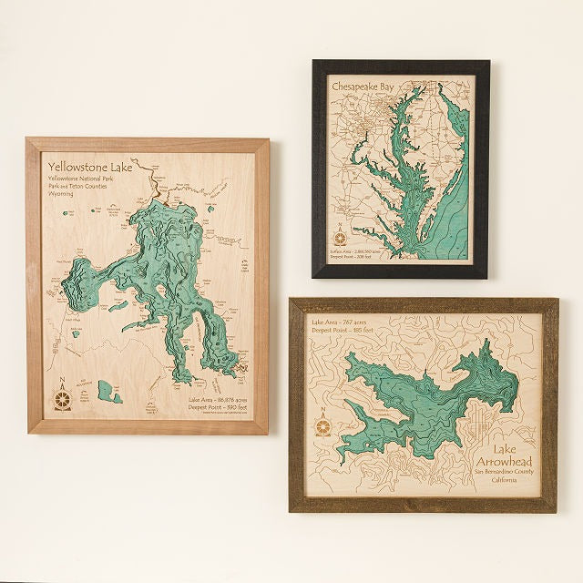 Lake Topography Art