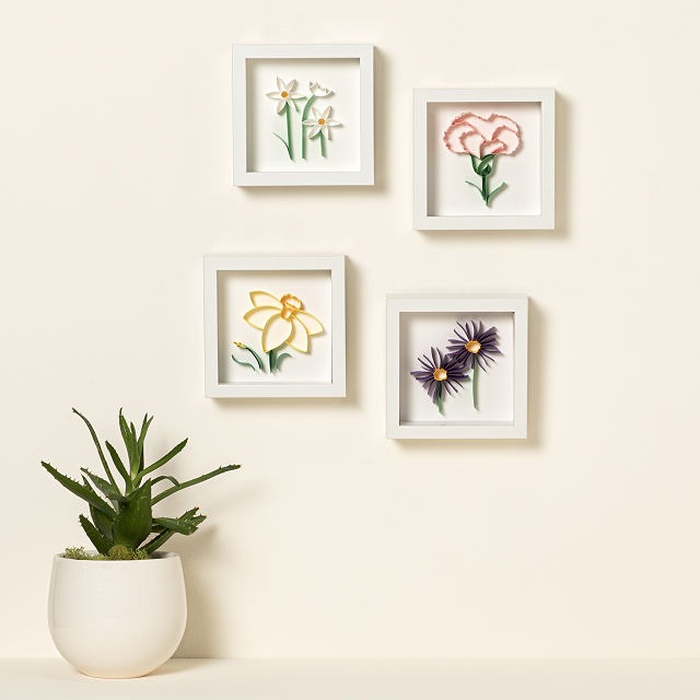 Birth Month Flower 3D Art