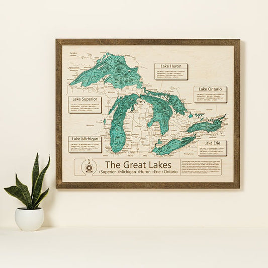 Lake Topography Art