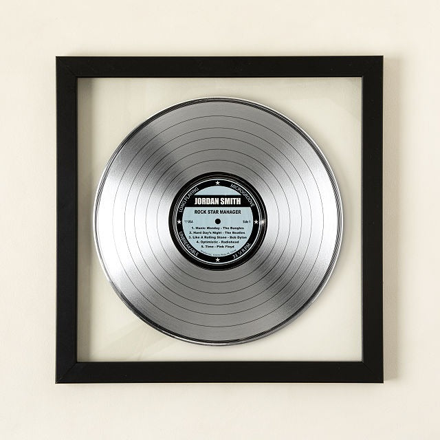 Personalized Platinum & Gold LP Record