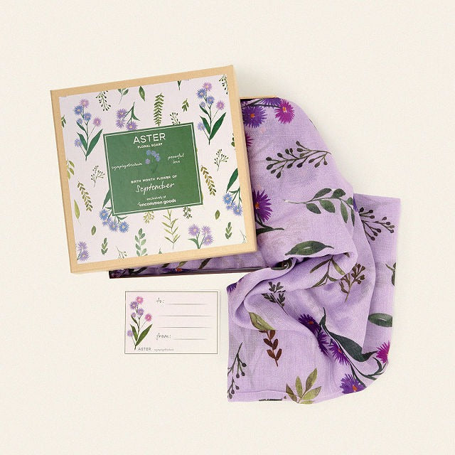 Birth Month Flower Scarf