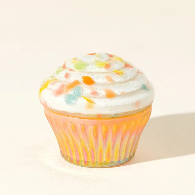 Birthday Cupcake Glass Candle