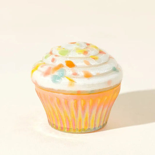 Birthday Cupcake Glass Candle